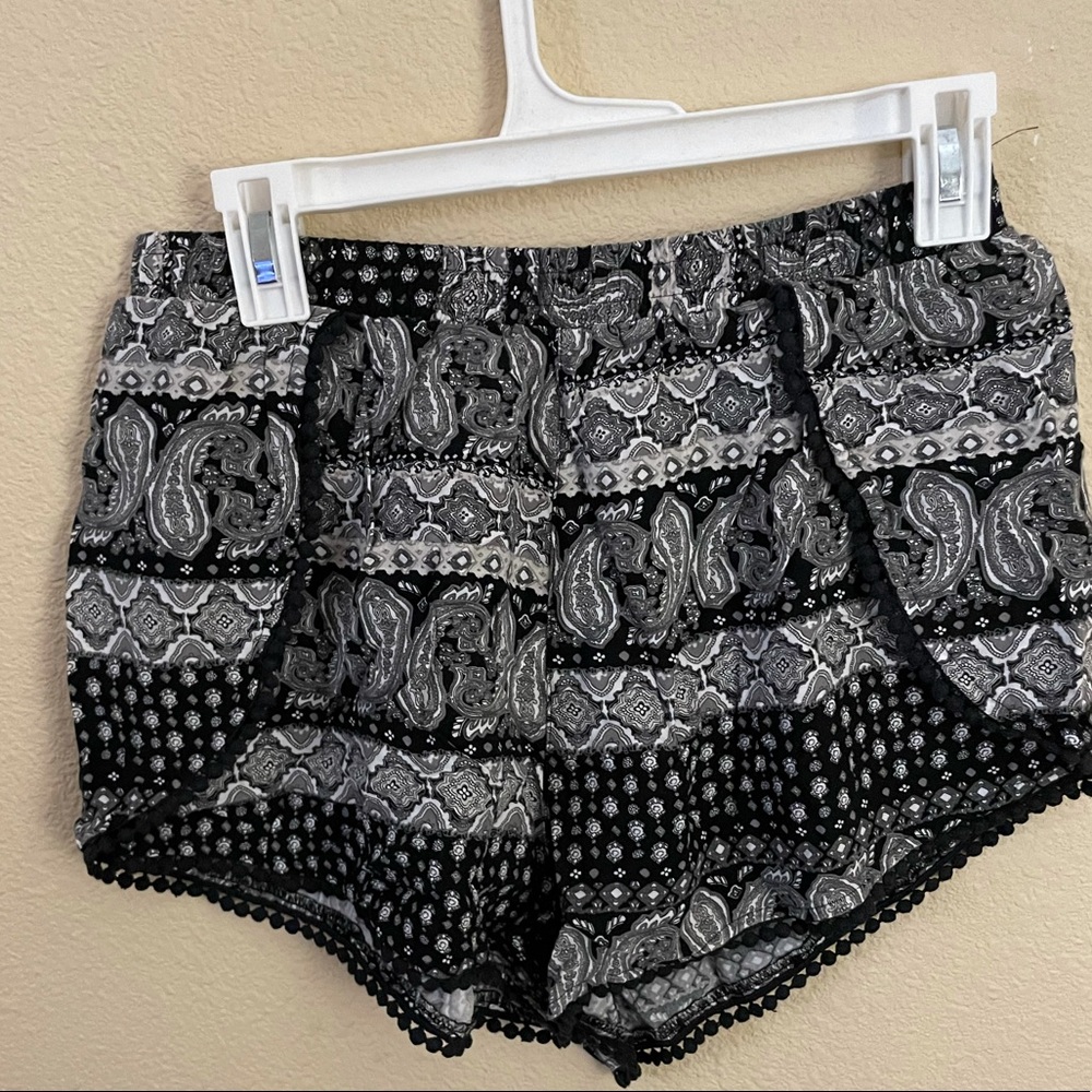 Patterned Fabric shorts